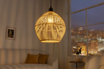 Suspension ORGANIC LIVING 30 cm en bambou naturel - 40584