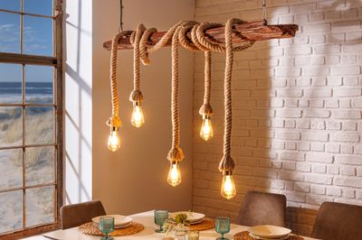 Suspension SEVEN SEAS 110 cm en bois d'acacia recyclé naturel - 44679