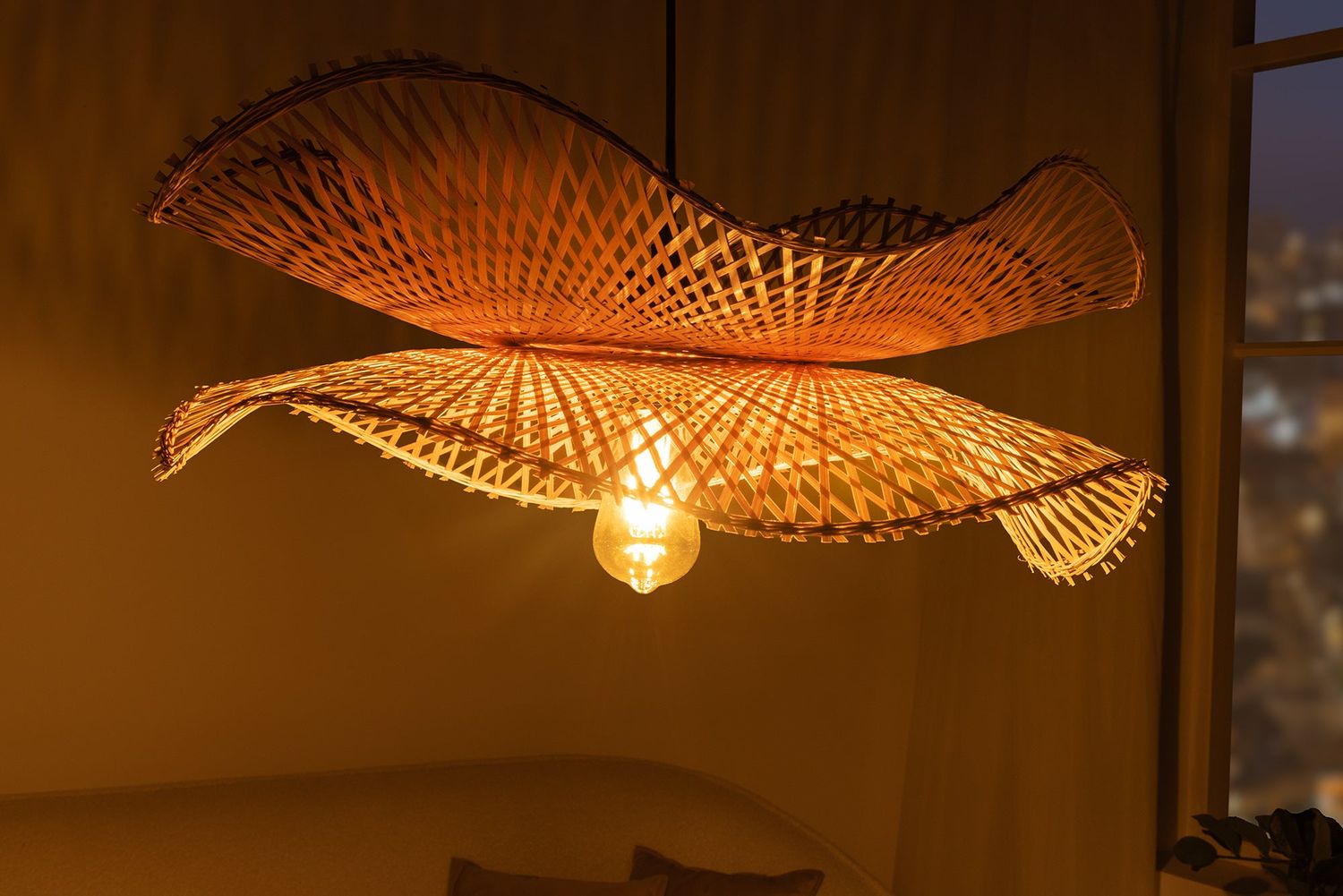 Suspension ORGANIC LIVING 70 cm bambou naturel - 44523