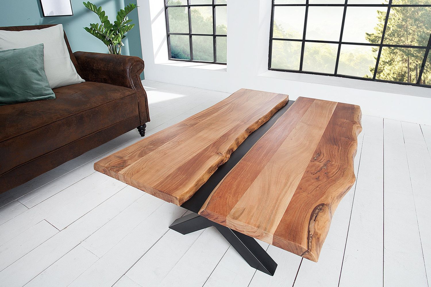 Table basse AMAZONAS 110 cm en bois d'acacia massif - 43712