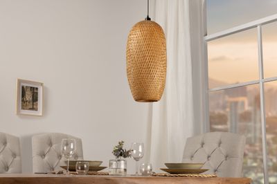 Suspension ORGANIC LIVING 40 cm en bambou naturel - 40585