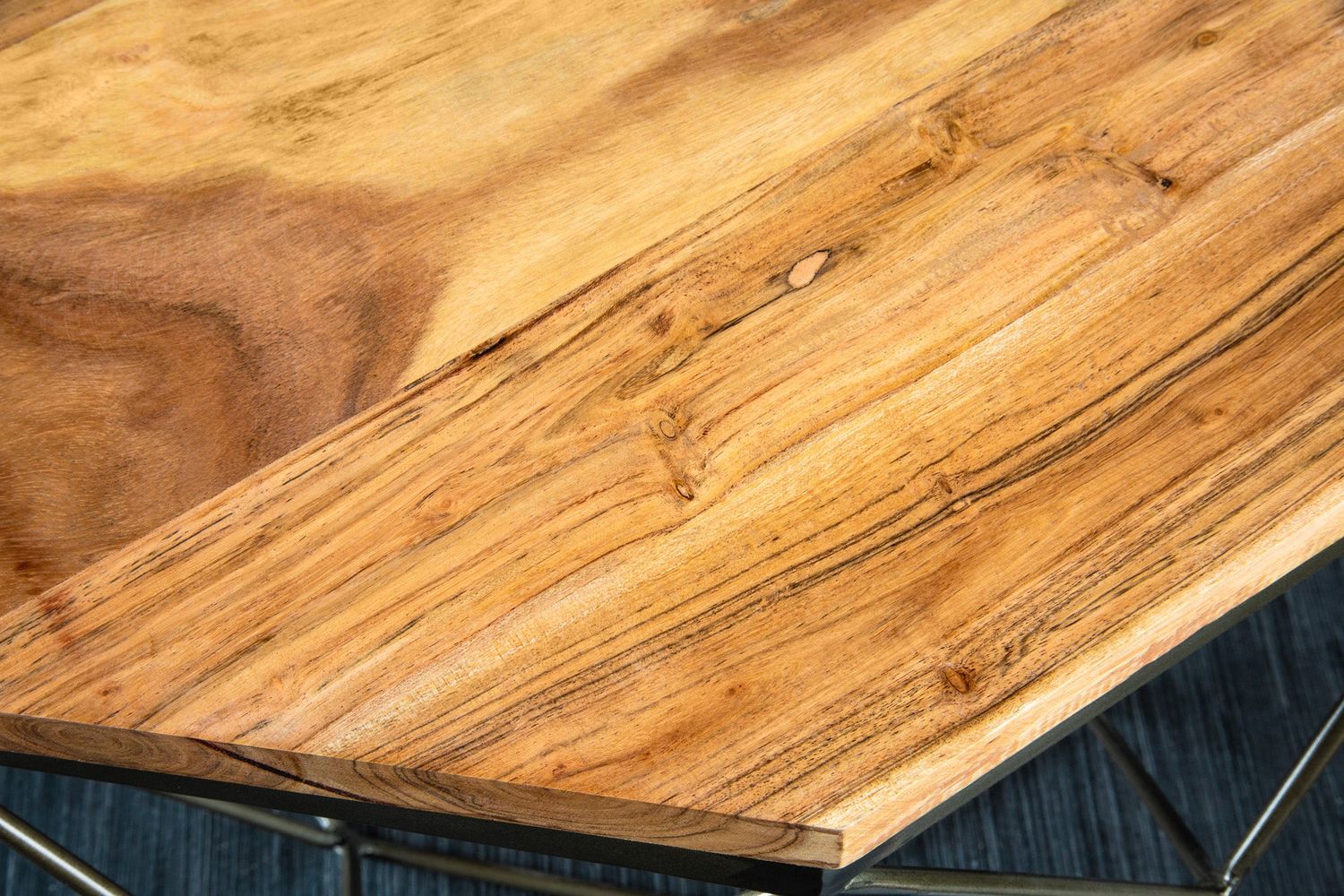 Table basse DIAMOND 70 cm en bois de manguier - 40391