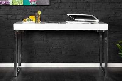 Table de bureau pour ordinateur portable BLANC 120x40cm blanc - 16714
