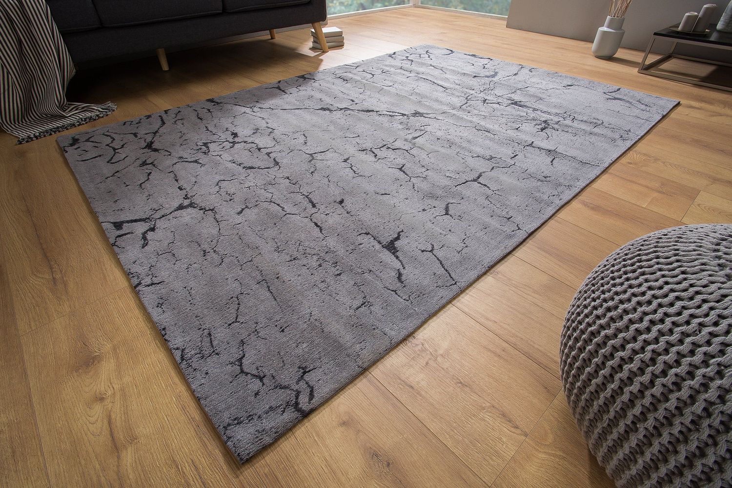 Fragments de tapis 240x160cm gris - 38756