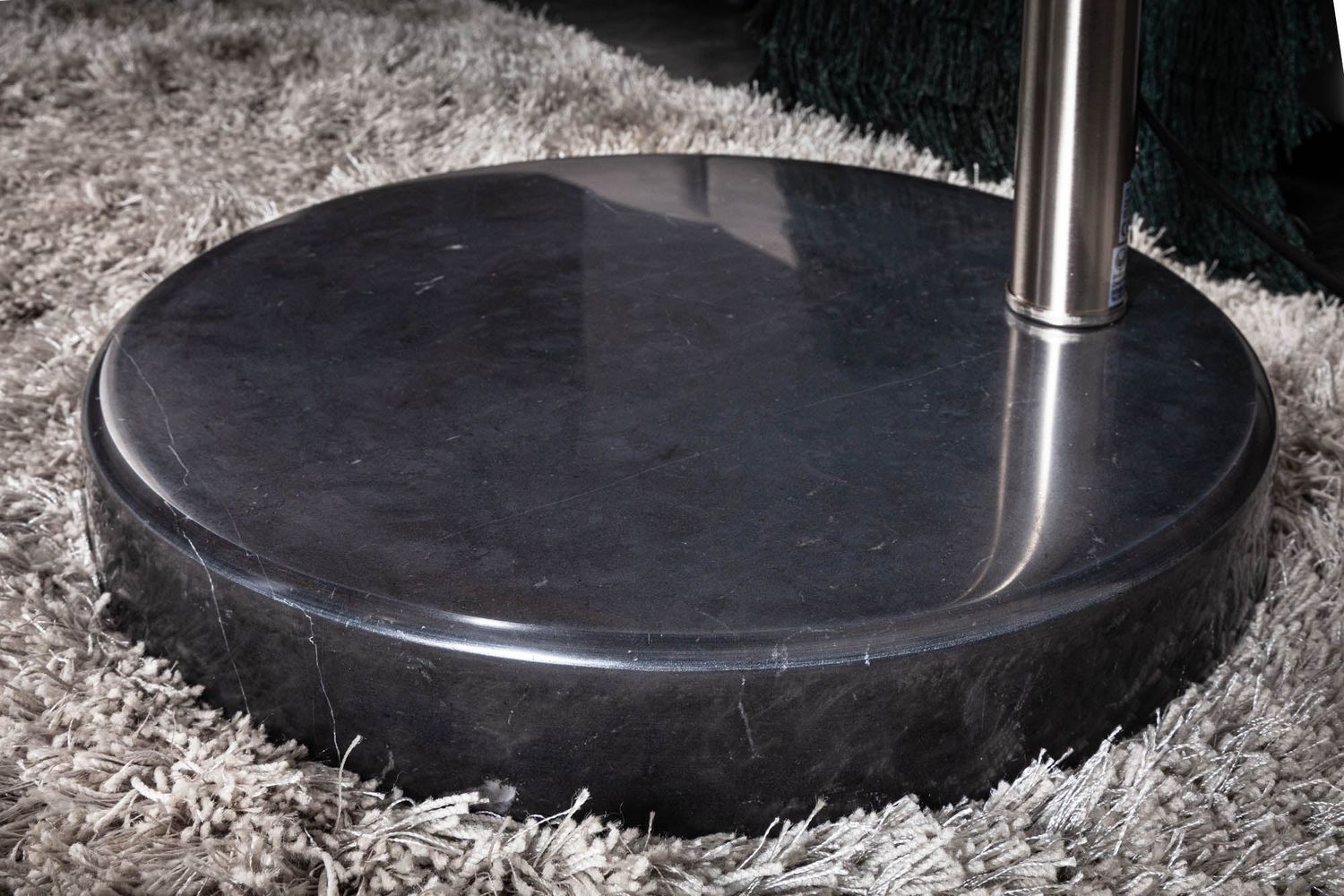 Lampadaire BIG BOW 170-205cm chromé avec base en marbre - 21067