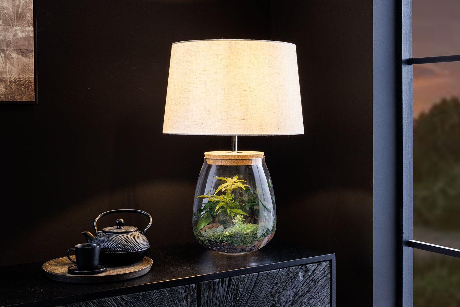 Lampe de table CLASSICO 60 cm en verre remplissable - 44817