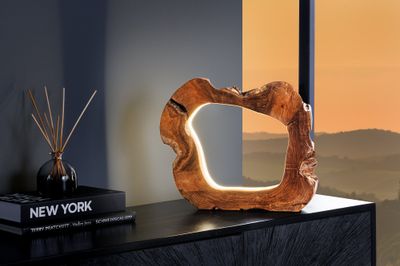 Lampe de table ORGANIC ARTWORK 45cm Bandes LED naturelles - 44684