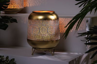 Lanterne ORIENT 25 cm or antique - 43827