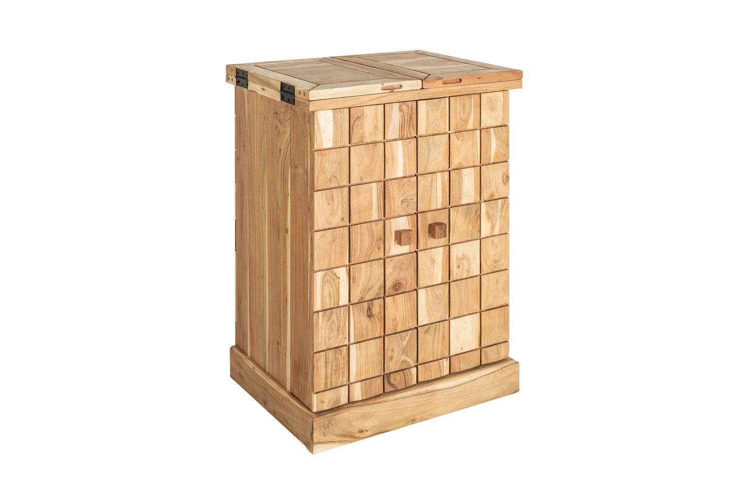 Meuble bar MOSAICO 130cm en bois d'acacia naturel - 39750