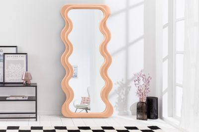 Miroir mural CURVY 160cm abricot - 44676