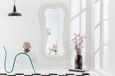 Miroir mural ALICE II 100 cm blanc - 45943