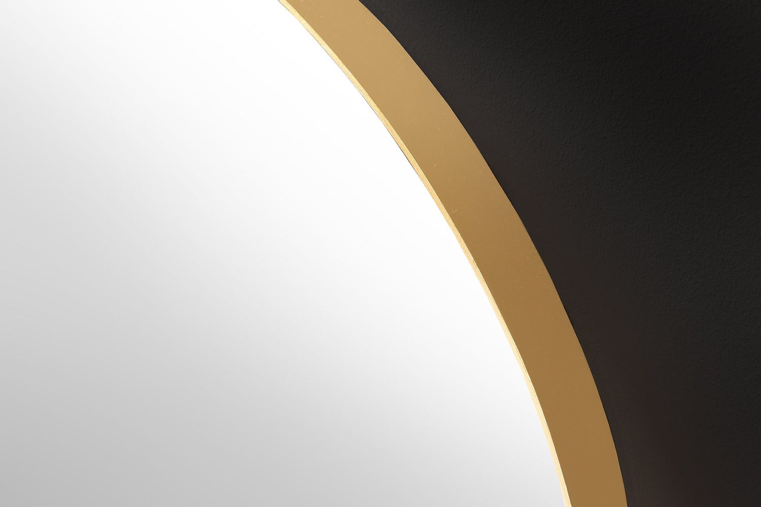 Miroir mural NOEMI 70cm asymétrique en fer doré - 43820