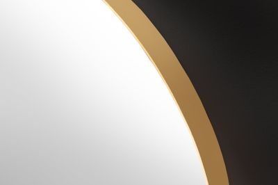 Miroir mural NOEMI 70cm asymétrique en fer doré - 43820