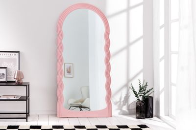 Miroir mural WAVE 160 cm rose - 43159
