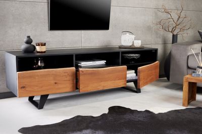 Panneau TV ORGANIC ARTWORK 140cm en bois d'acacia - 43305