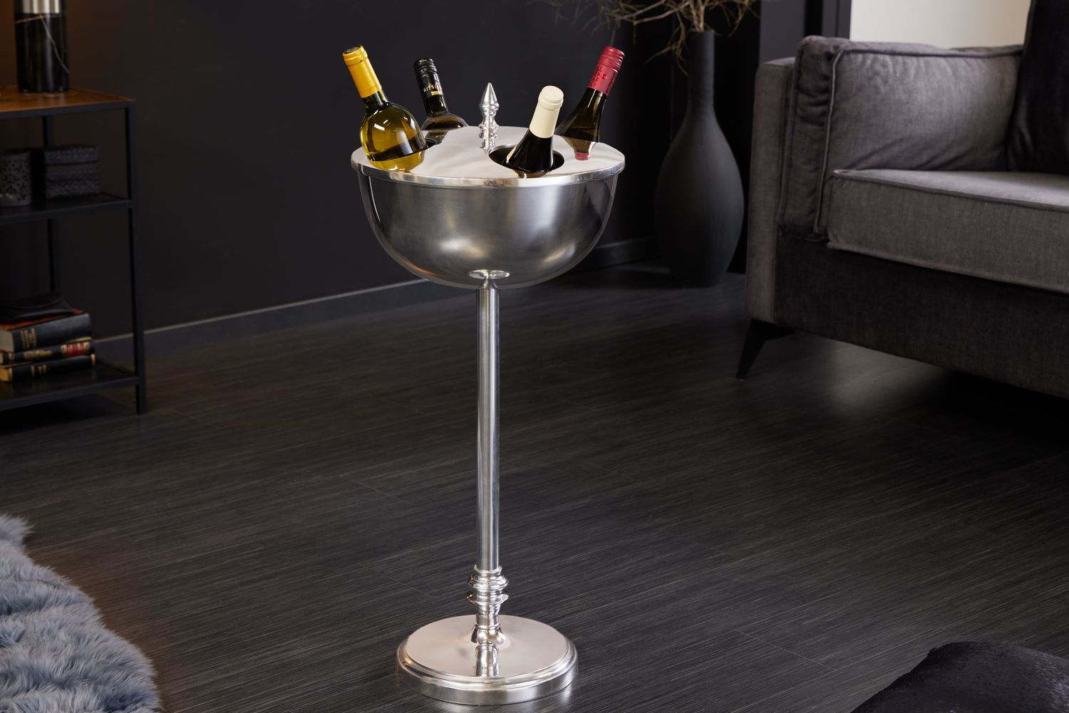 Refroidisseur à vin décoratif VINO 80cm argent - 41690