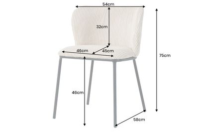 Chaise LYON beige en corde, support en métal noir - 44961