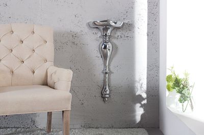 Console murale BAROCK SCALA 60cm argent - 35730