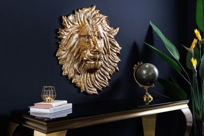 Décoration murale LION SAUVAGE 60 cm or - 43953