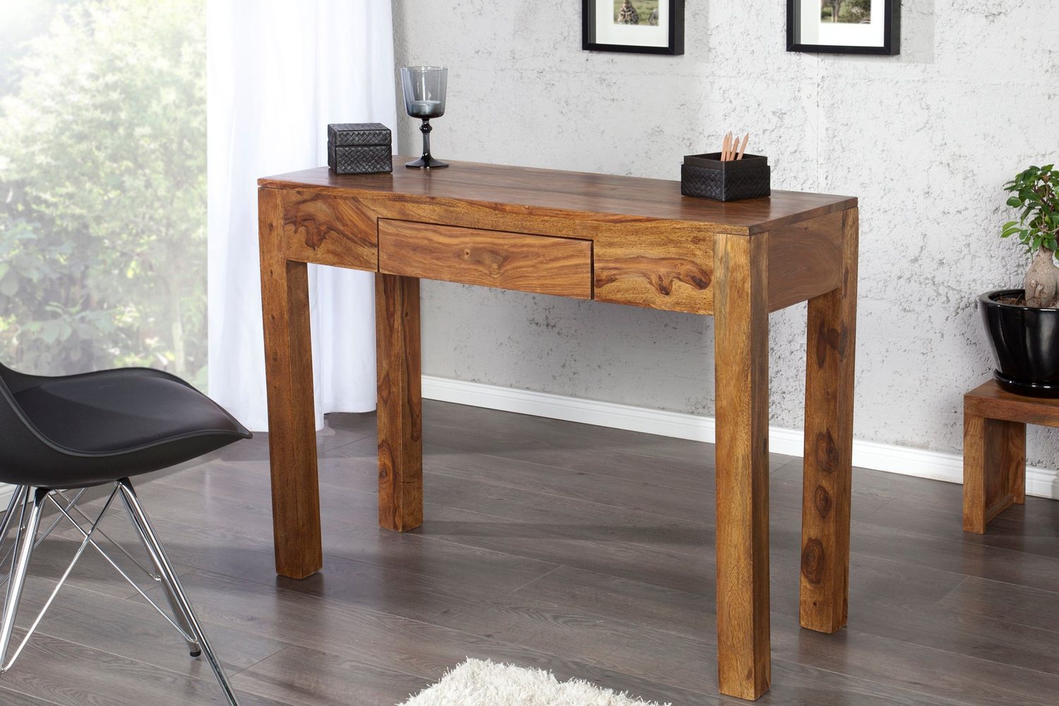 Davenport MAKASSAR 100cm bois de Sesham - 30148