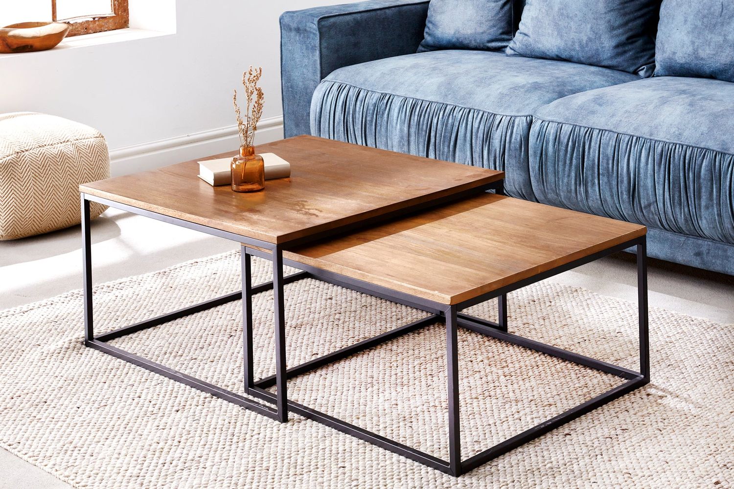 Ensemble de 2 cadres noirs pour table basse ELEMENTS - 40642