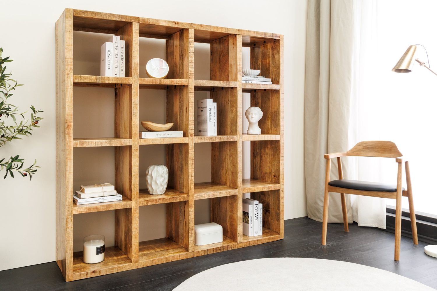 Étagère IRON CRAFT 160x156cm mangue naturelle - 46798