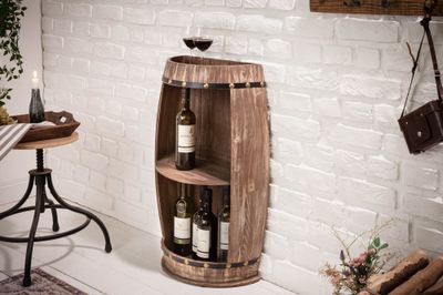 Étagère à vin demi-BODEGA 80 cm en sapin massif - 40074