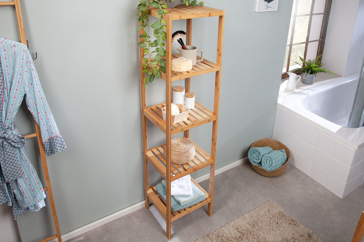 Étagère BAMBOU SPA 145 cm bambou naturel - 40943