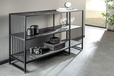 Étagère ARCHITECTURE 120 cm aspect marbre anthracite - 44764