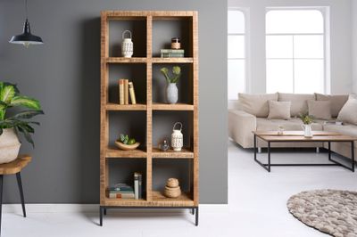 Étagère IRON CRAFT 180x80cm mangue naturelle - 42377