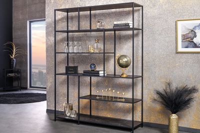 Étagère SLIM LINE 185x135cm aspect marbre noir - 44322