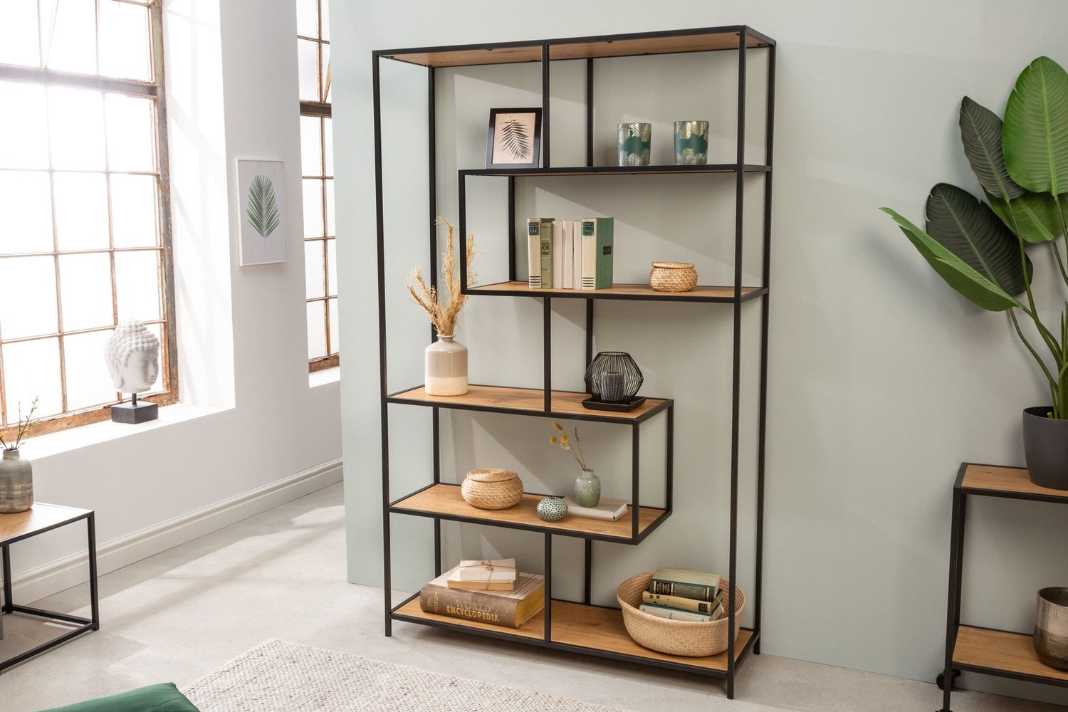 Étagère SLIM LINE 185x115cm aspect chêne sauvage - 42024