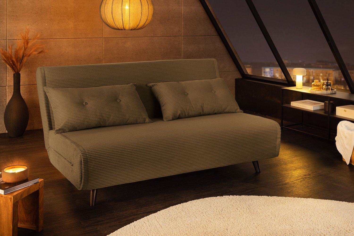 Fauteuil inclinable multifonction intelligent, cordon de 140 cm, vert - 47146