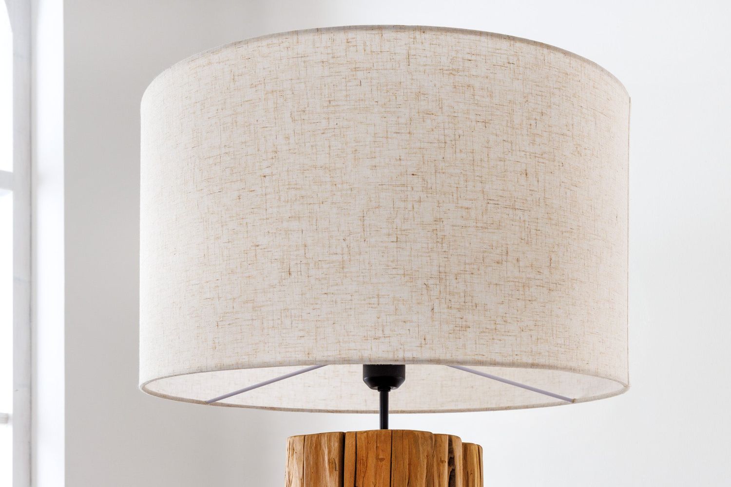 Abat-jour 50x30x50cm en lin naturel pour lampadaire - 39323