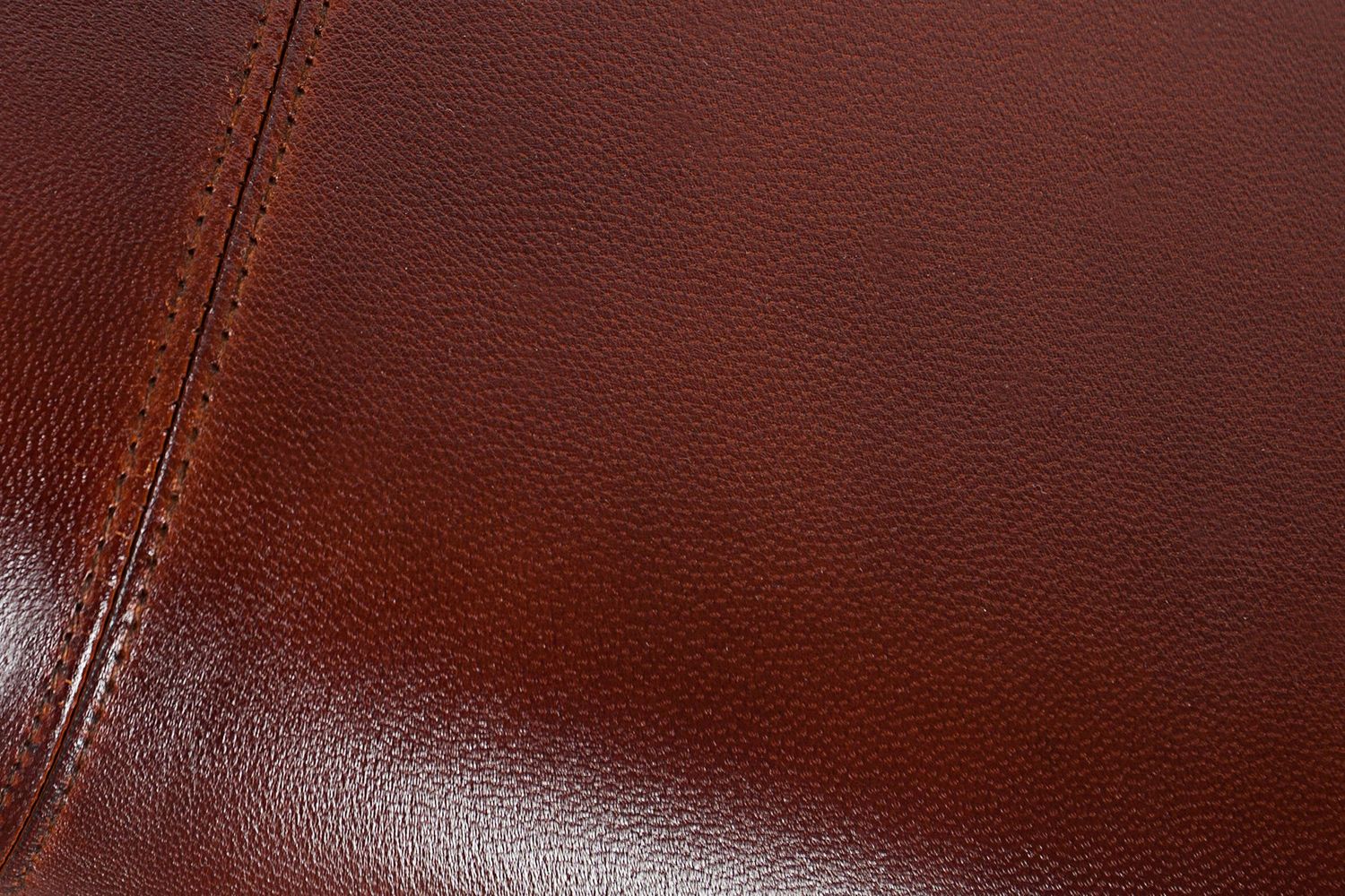 Banc BOCK 120 cm en cuir véritable et bois de manguier marron - 36269