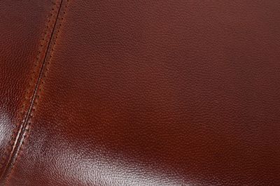 Banc BOCK 120 cm en cuir véritable et bois de manguier marron - 36269