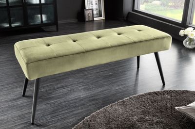 Banc BOUTIQUE 100cm velours olive - 43321