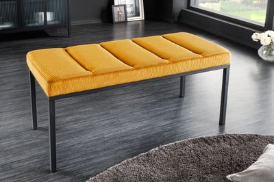 Banc BOUTIQUE Cordon jaune moutarde 80 cm - 43312