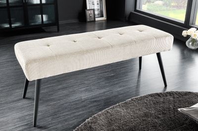 Banc BOUTIQUE Cordon beige 100 cm - 45729