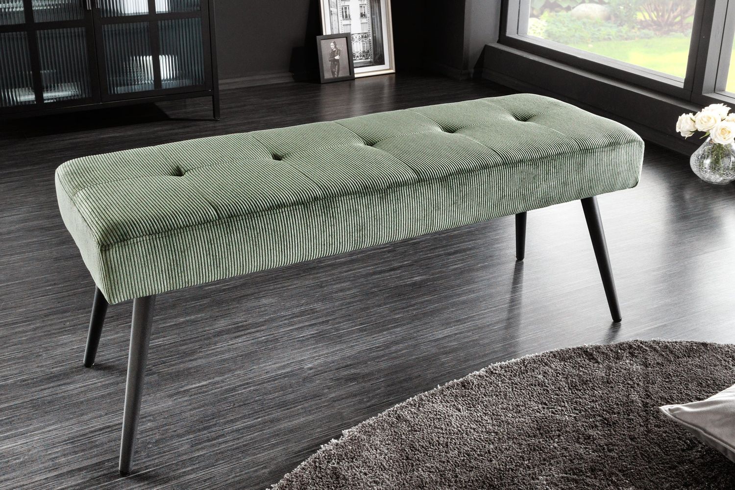 Banc BOUTIQUE Cordon vert 100 cm - 43318
