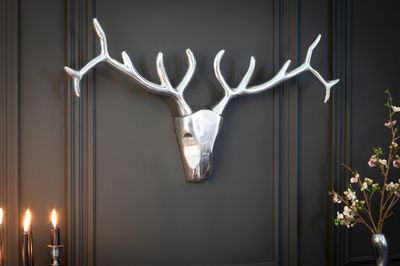 Bois de cerf VEADO 90cm aluminium argent - 12582