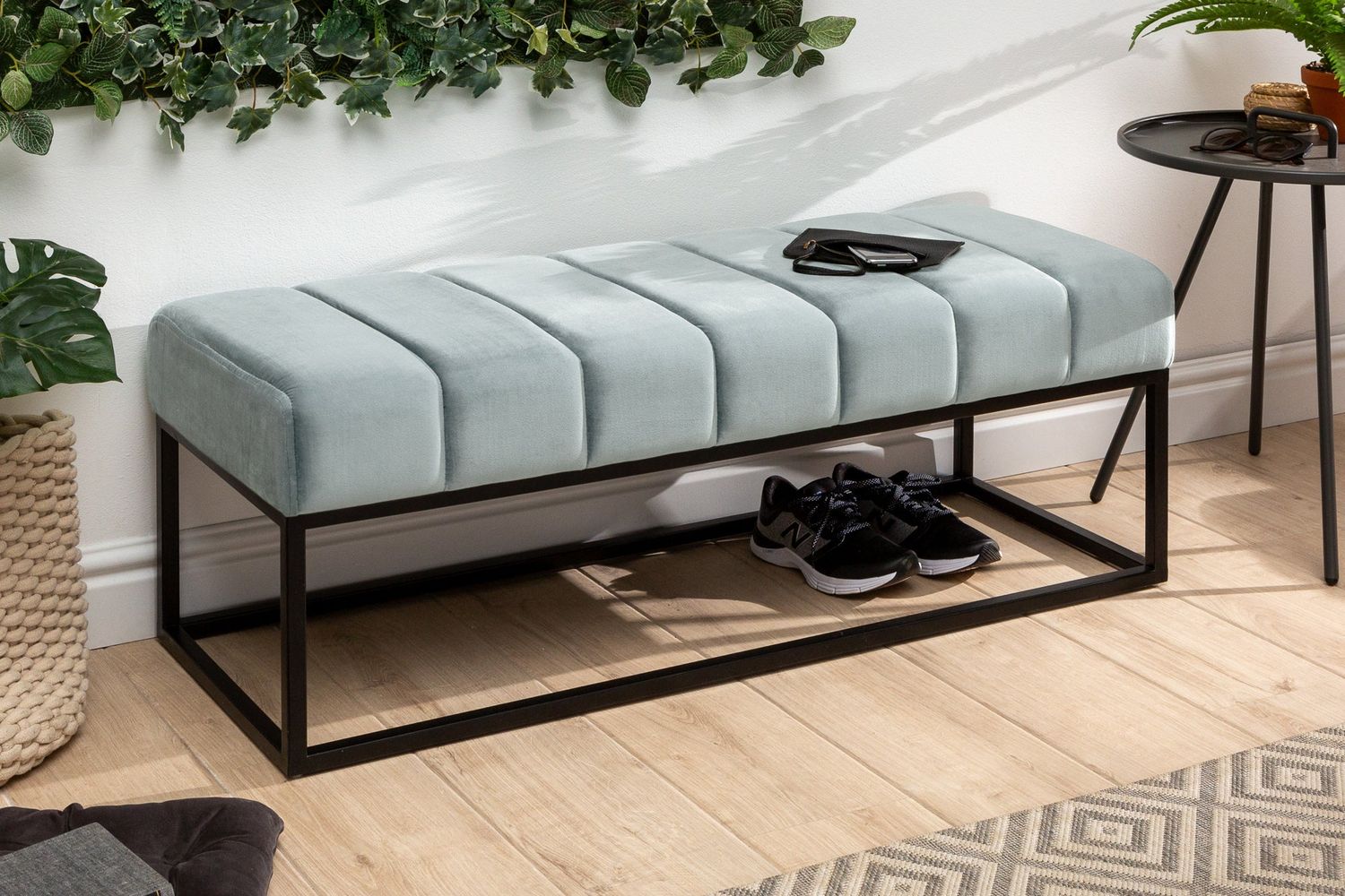 Banquette PETIT BEAUTE 110cm velours menthe - 44268