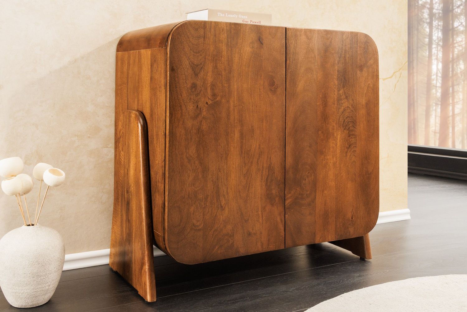 Buffet bas BRASIL 75cm en manguier marron - 45787