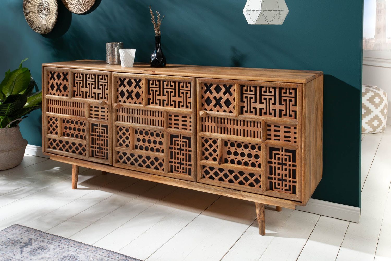 Buffet MARRAKESH 160cm manguier naturel - 40247