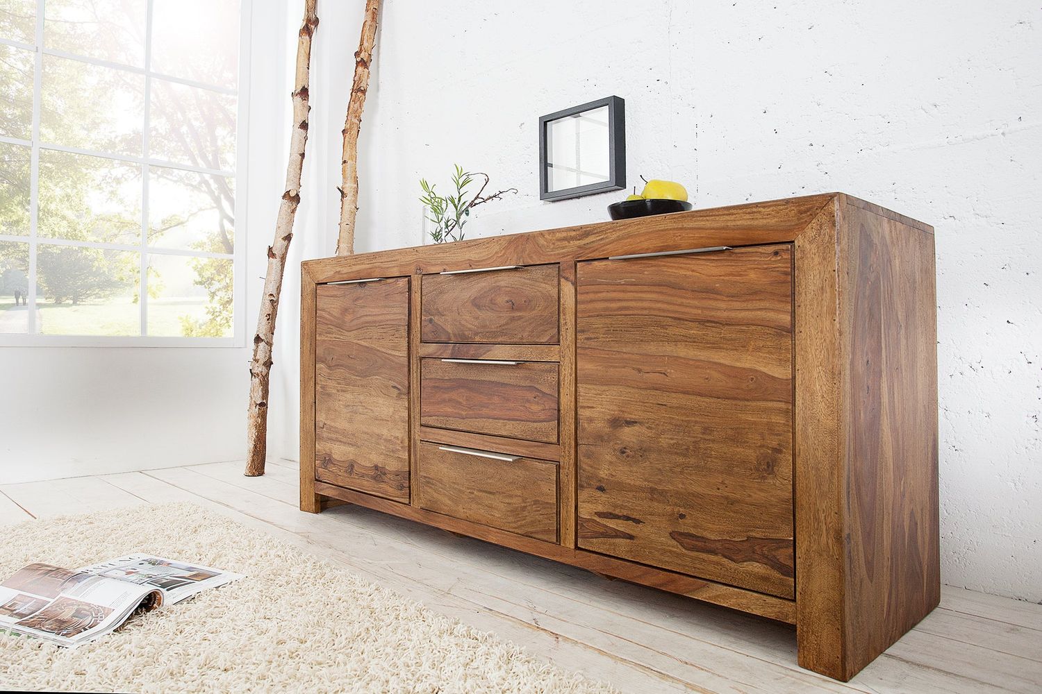 Buffet LAGOS 135cm bois de sesham - 22686