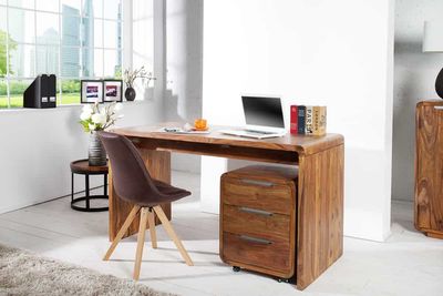 Bureau GOA 120cm bois de Sesham - 43753