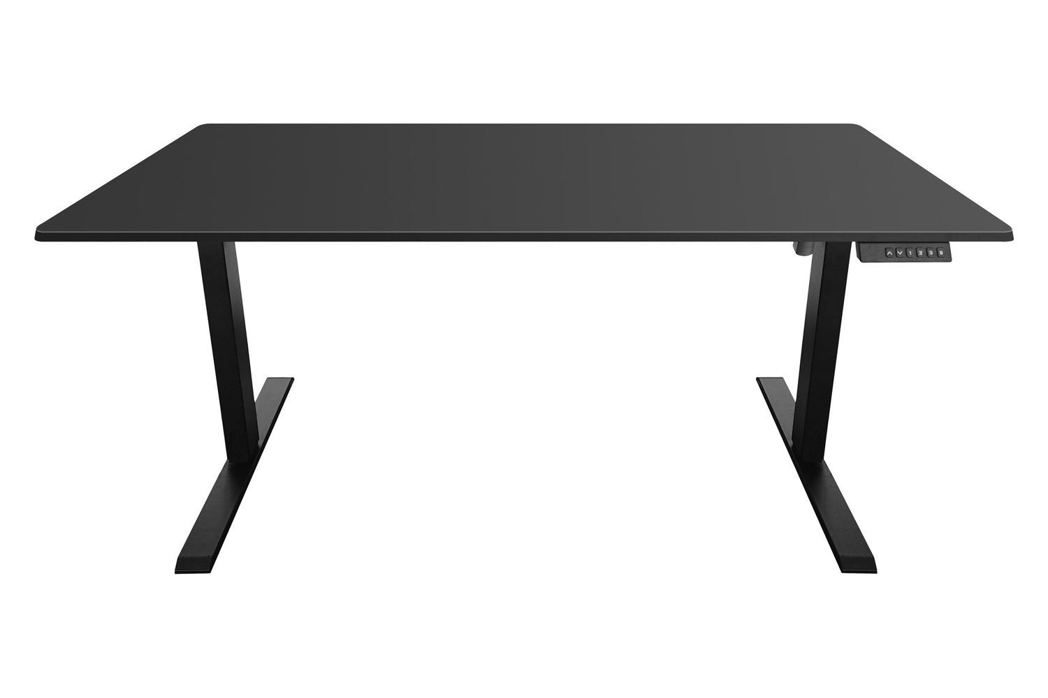 Bureau BLACK DESK 140 cm hauteur réglable anthracite avec cadre noir - 47547