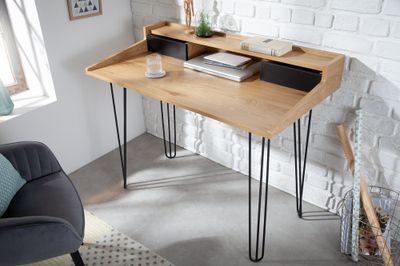 Bureau STUDIO 110 cm aspect chêne - 40985