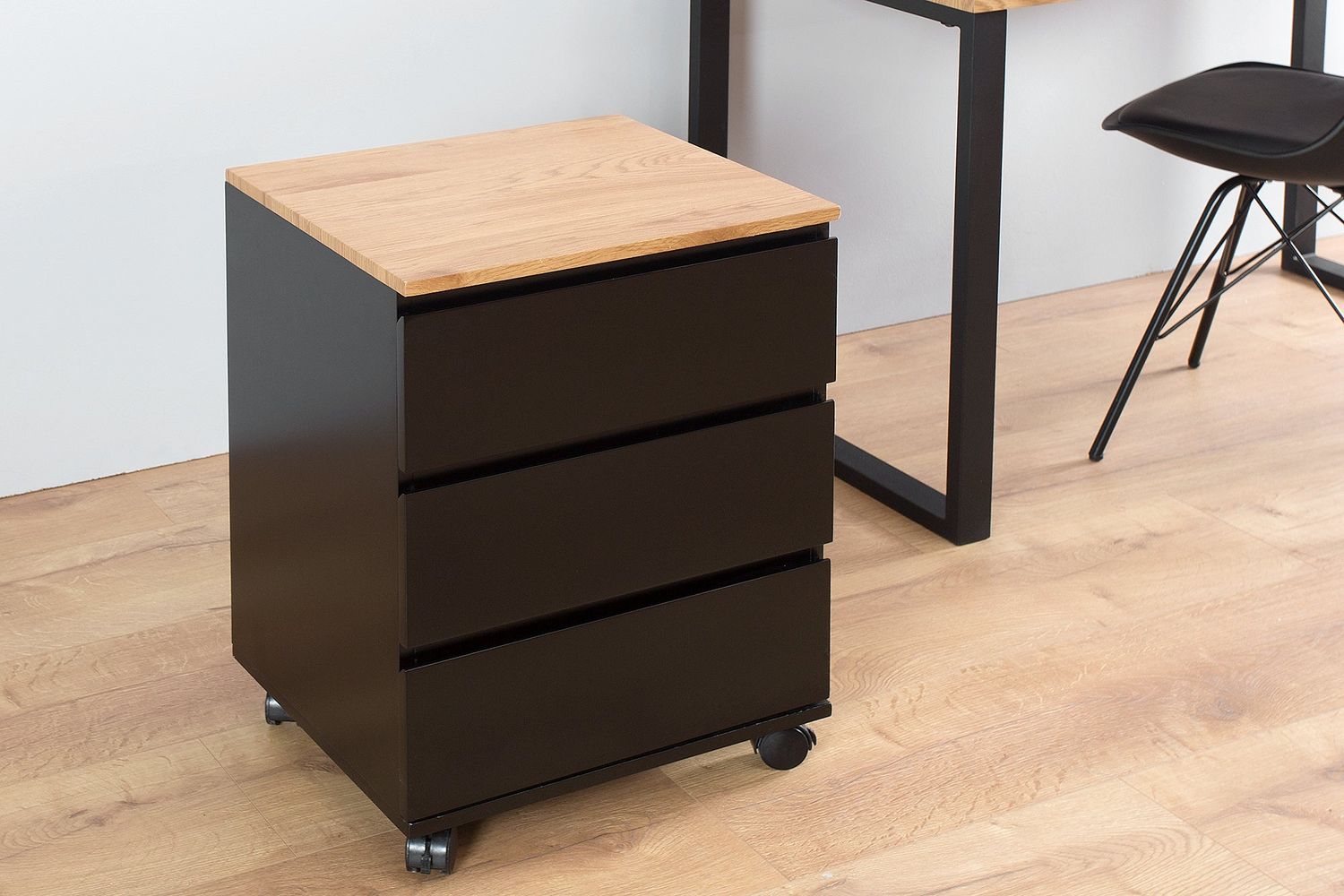 Caisson de bureau mobile BIG DEAL chêne noir - 38430