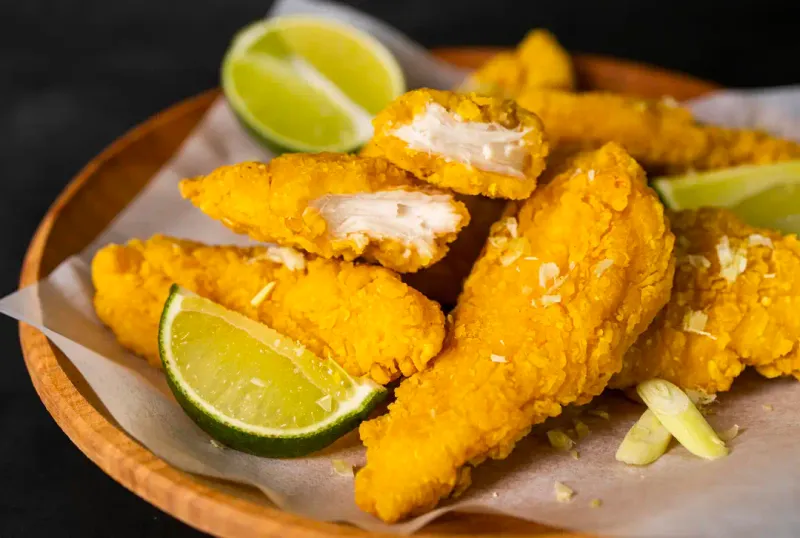 Lemongrass krokante kiphaasjes / Chicken tenders